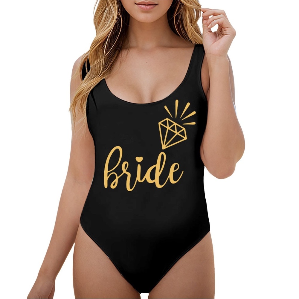 *NEW* Bride Black One Piece Swimsuit Size 10/12 (XL)